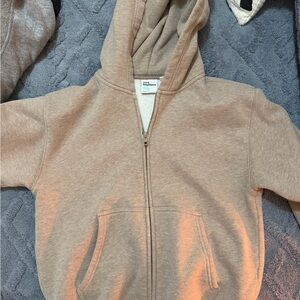 TNA Tan Zip-Up Hoodie